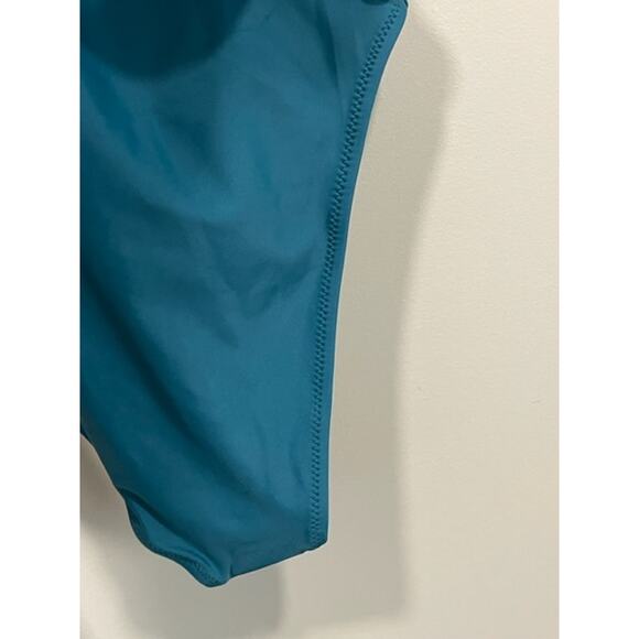 NWT Cupshe Teal Side Tye Figure Flattering One-Peice Swimsuit Women's Sz XS - Picture 7 of 9